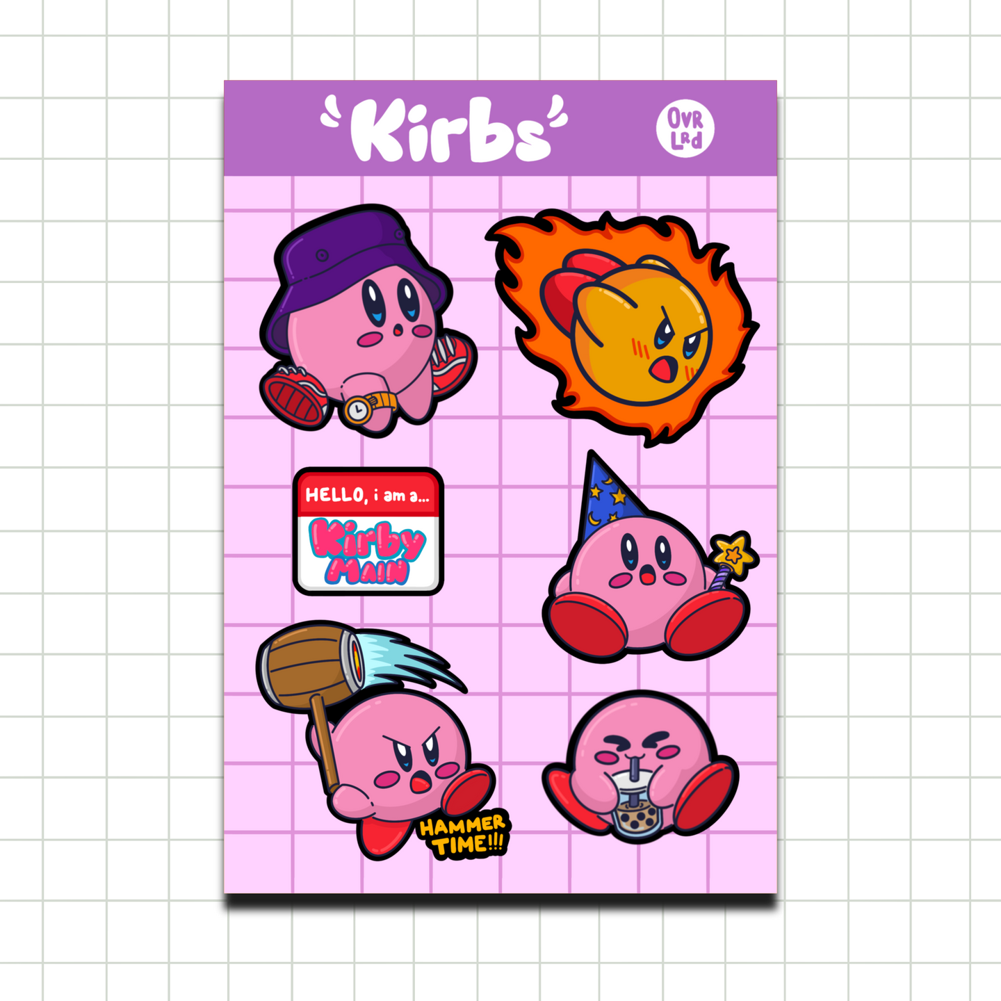 “Kirbs” Sticker Sheet