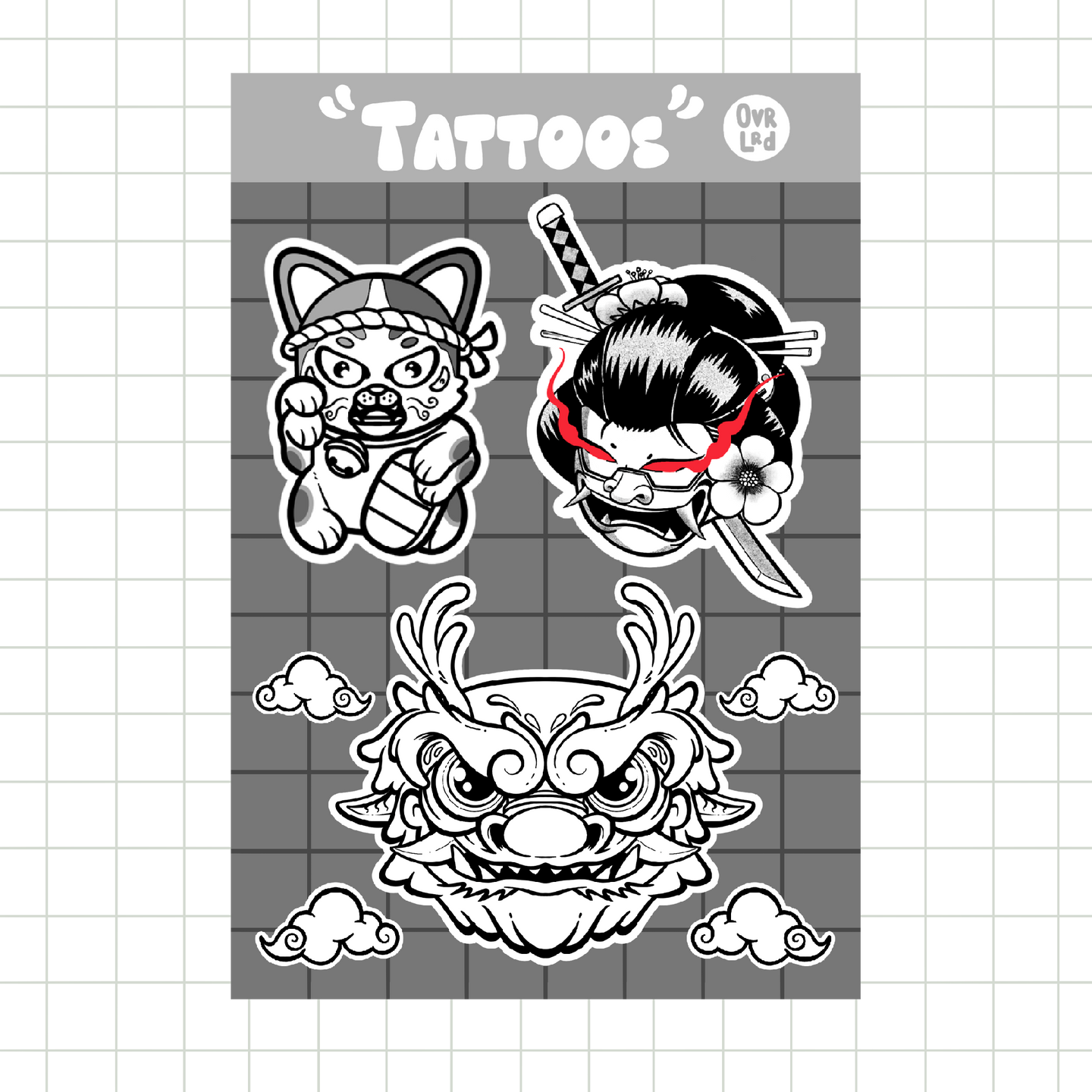 “Tattoos #2” Sticker Sheet